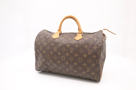 Louis Vuitton Speedy 35 Monogram Canvas Handbag Monogram Canvas