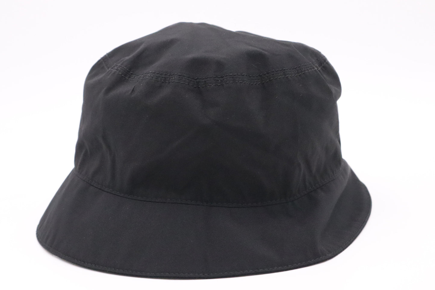 Prada Hat In Handbag Nylon Black Bucket Bag