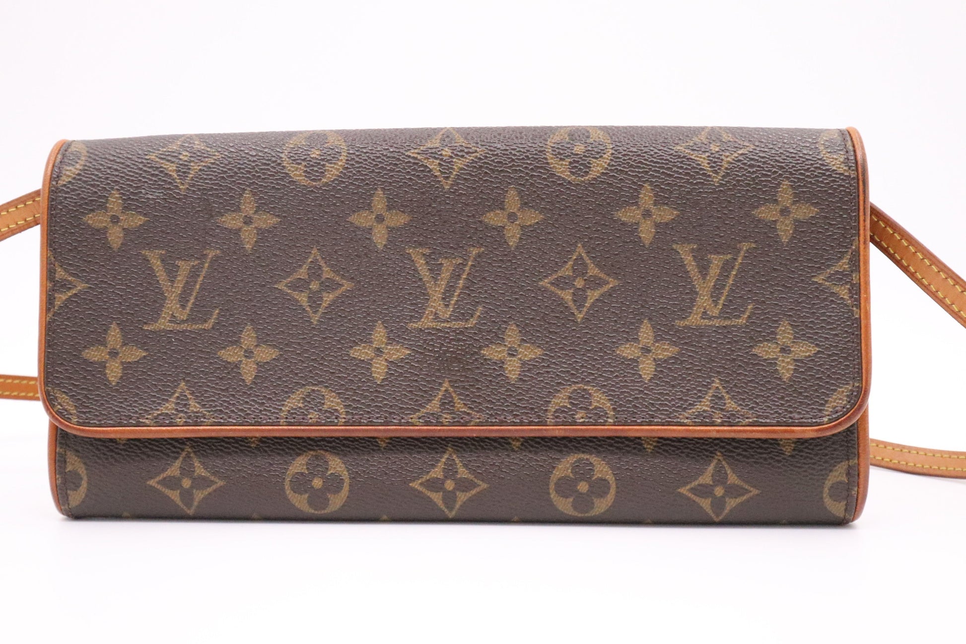 Louis Vuitton Pochette Twin GM Monogram Canvas Clutch Bag