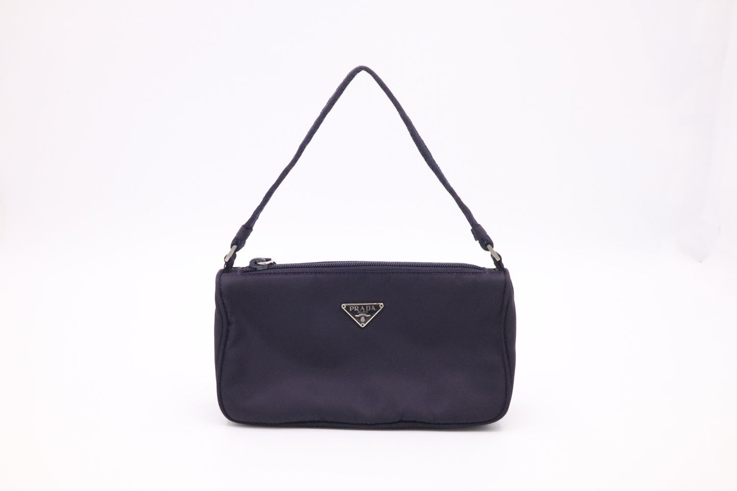 Prada Handbag In Purple Nylon Travel Bag
