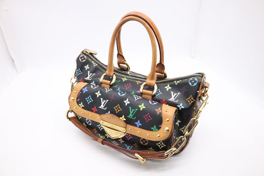 Louis Vuitton Rita Monogram Multicolor Black Canvas Handbag Monogram Canvas