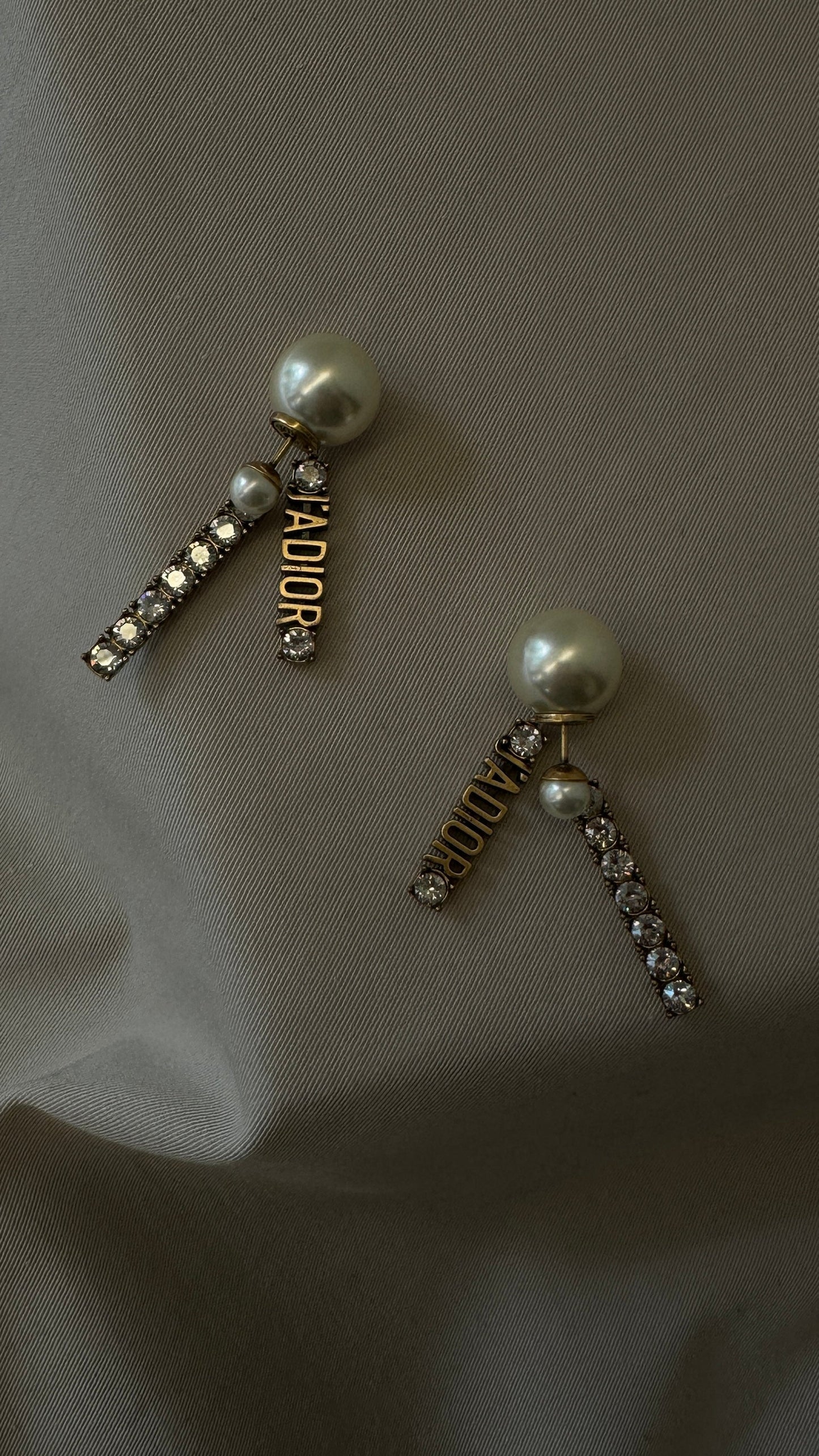 Dior Handbag J´A Crystal Drop Tribal Earrings Pearl Jewelry