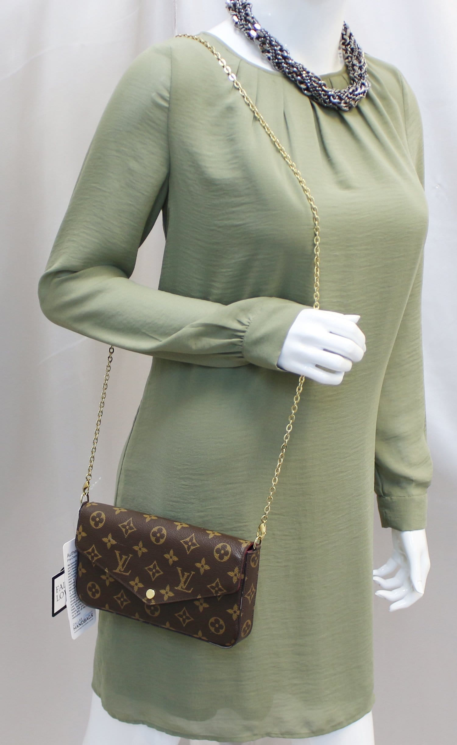 Louis Pochette Felicie Crossbody Bag Canvas Monogram