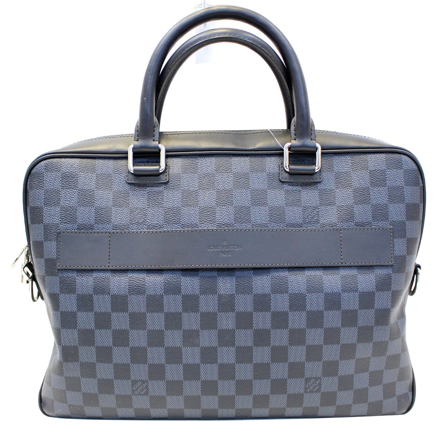 Louis Cobalt Damier Porte Document Business Briefcase Canvas Travel Bag