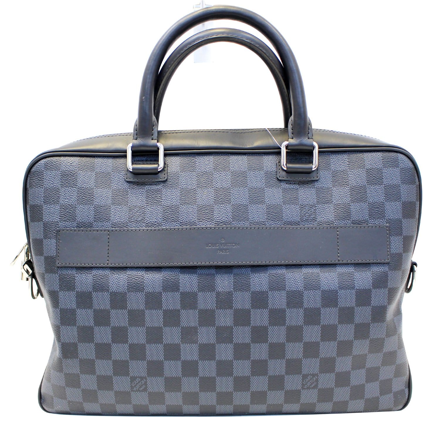 Louis Cobalt Damier Porte Document Business Briefcase Canvas Travel Bag