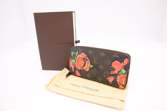 Louis Vuitton x Stephen Spro Zippy Long Monogram Canvas Wallet Case