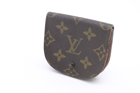 Louis Vuitton Porte-monnaie Gousset Change Purse Monogram Canvas Handbag