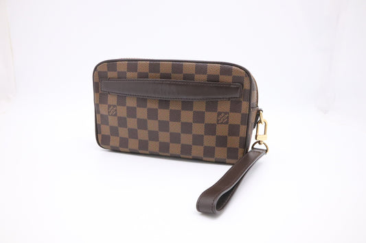 Louis Vuitton Saint Paul Pochette Ebene Canvas Damier Clutch Bag