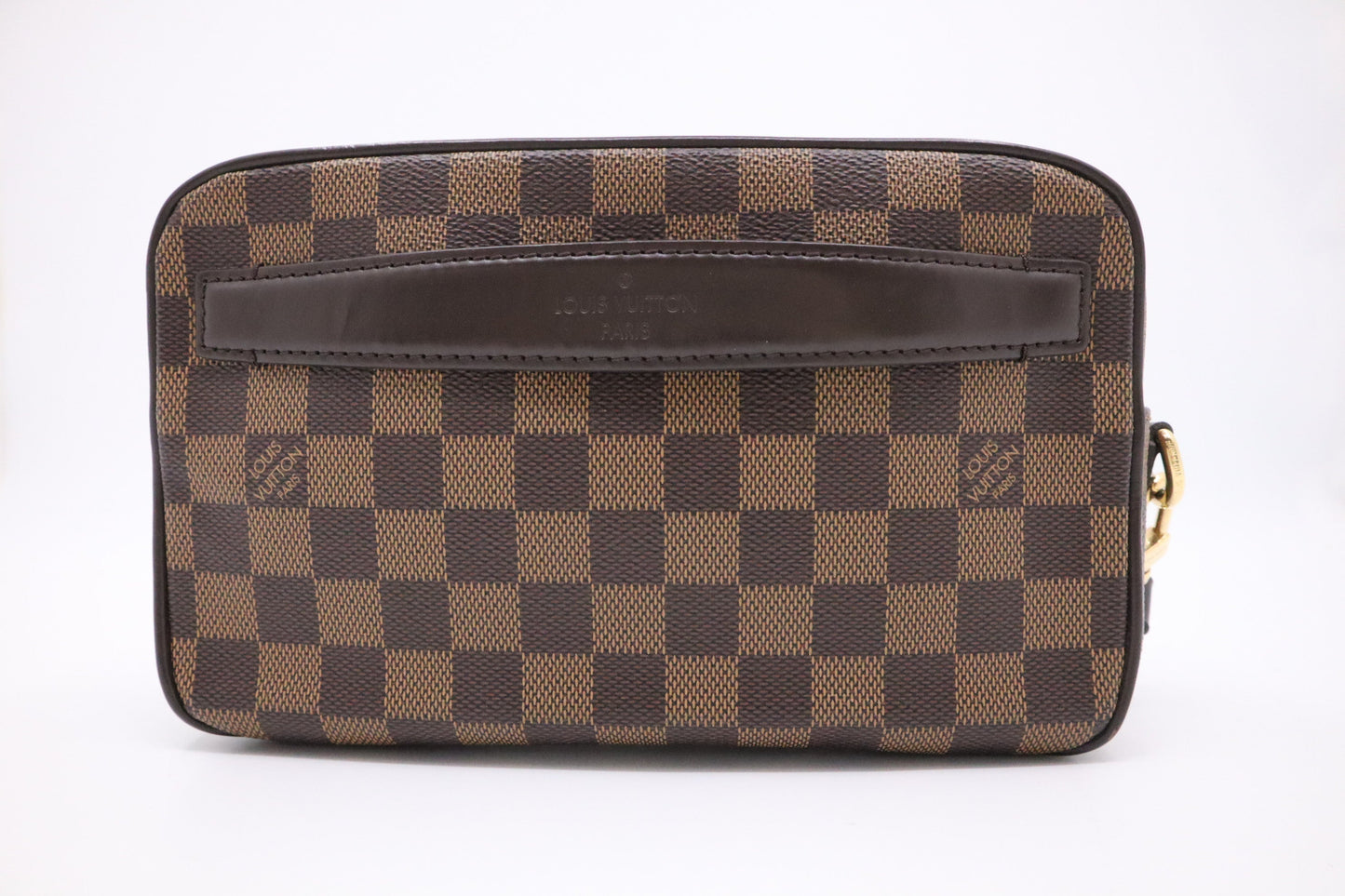 Louis Vuitton Saint Paul Pochette Ebene Canvas Damier Clutch Bag