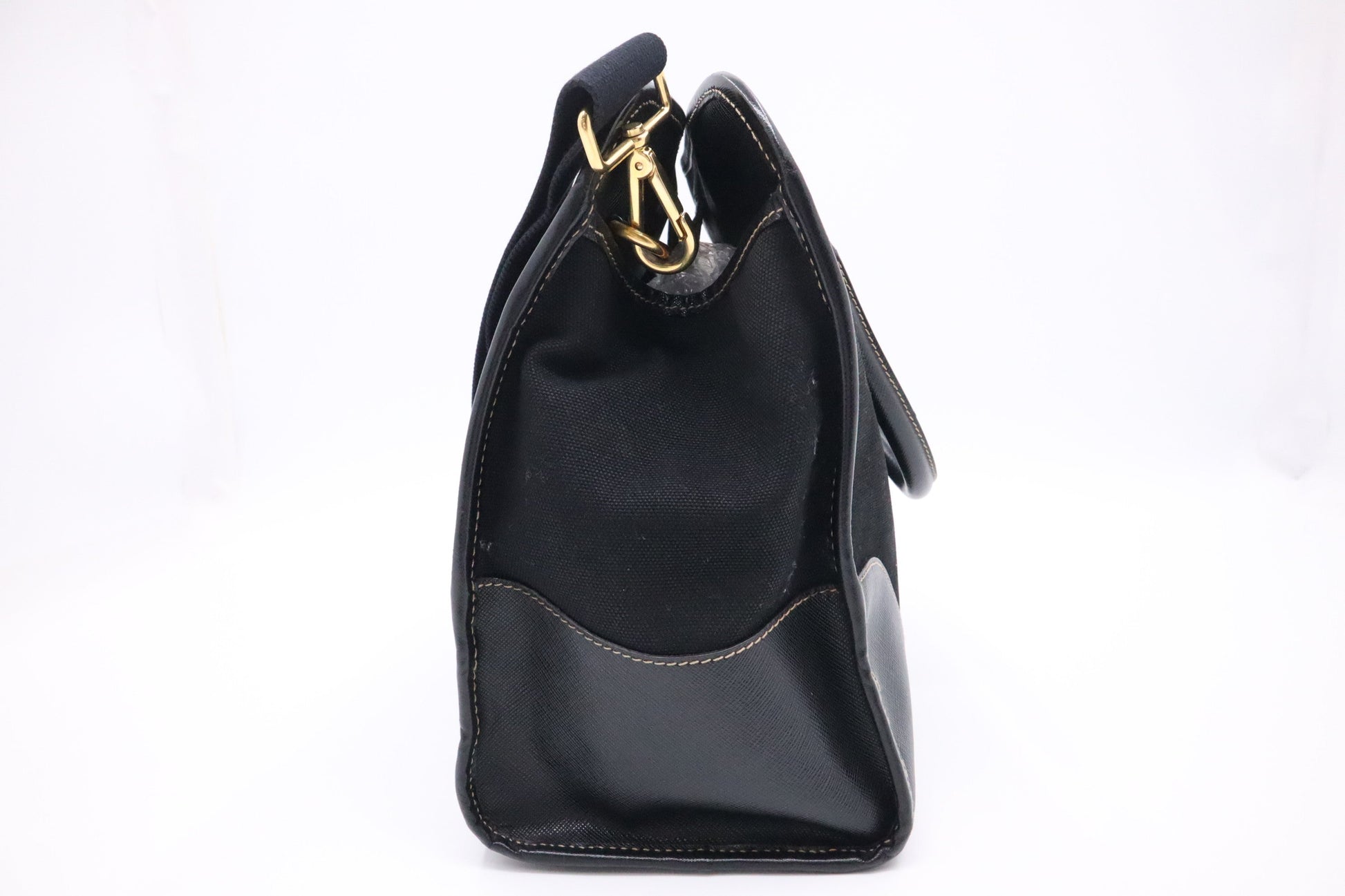 Prada Way Bag In Canvas Black Travel Bag