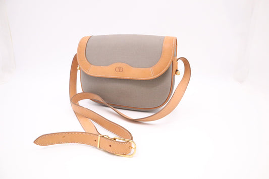 Dior Crossbody In Gray Coated Handbag Canvas Crossbody Bag