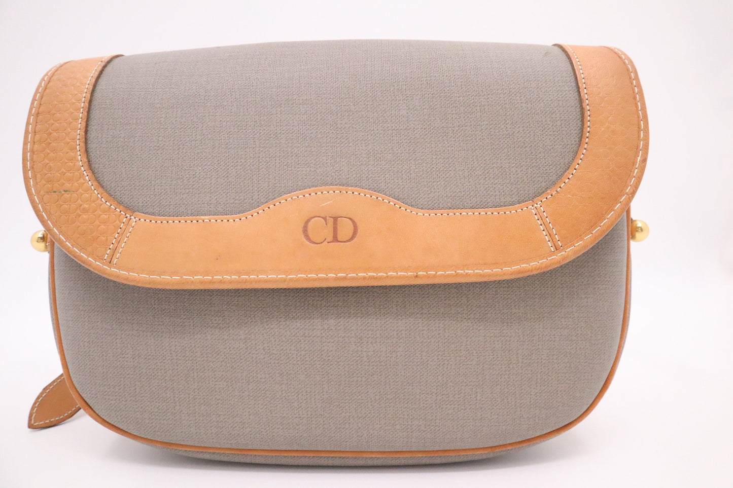 Dior Crossbody In Gray Coated Handbag Canvas Crossbody Bag
