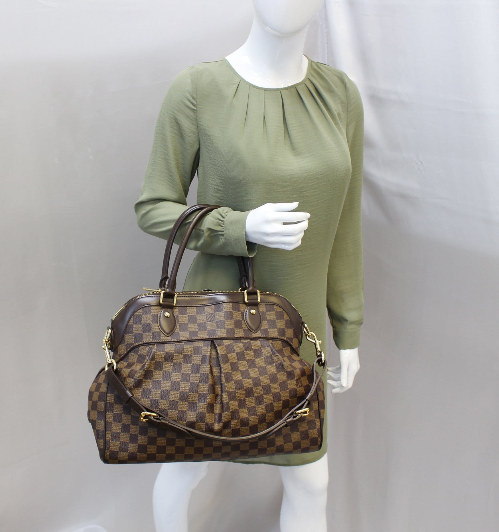 Louis Trevi Gm Damier Ebene 2Way Handbag Shoulder Bag