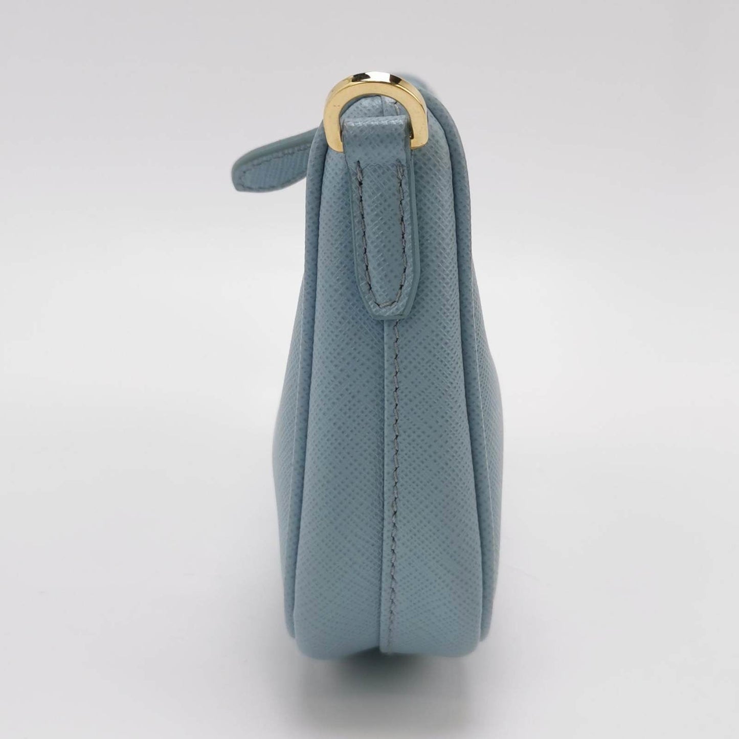 Prada Re Edition Saffiano Hobo Crossbody Bag Blue Mini