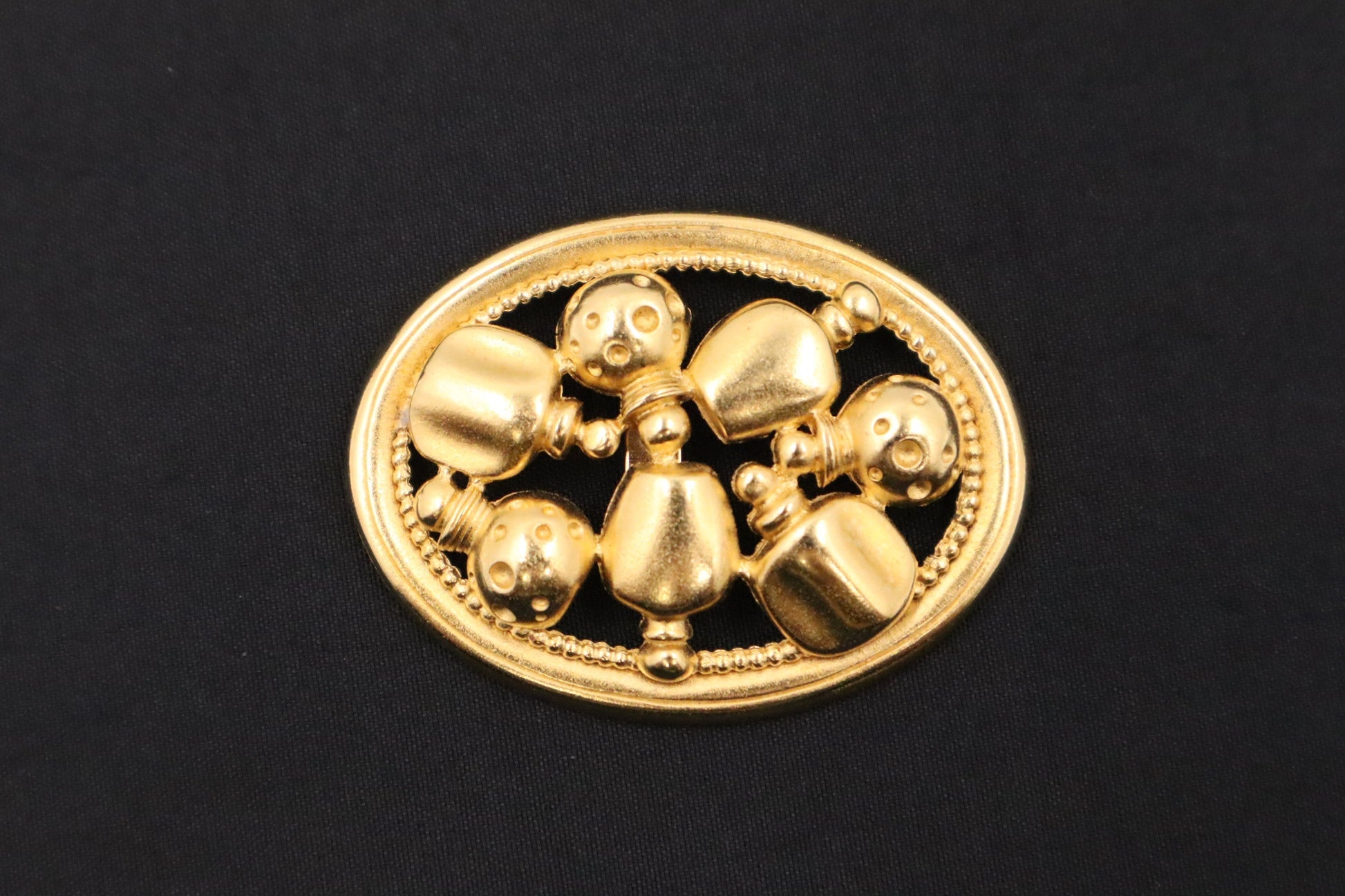 Dior Perfume Motif Brooch Handbag Travel Bag