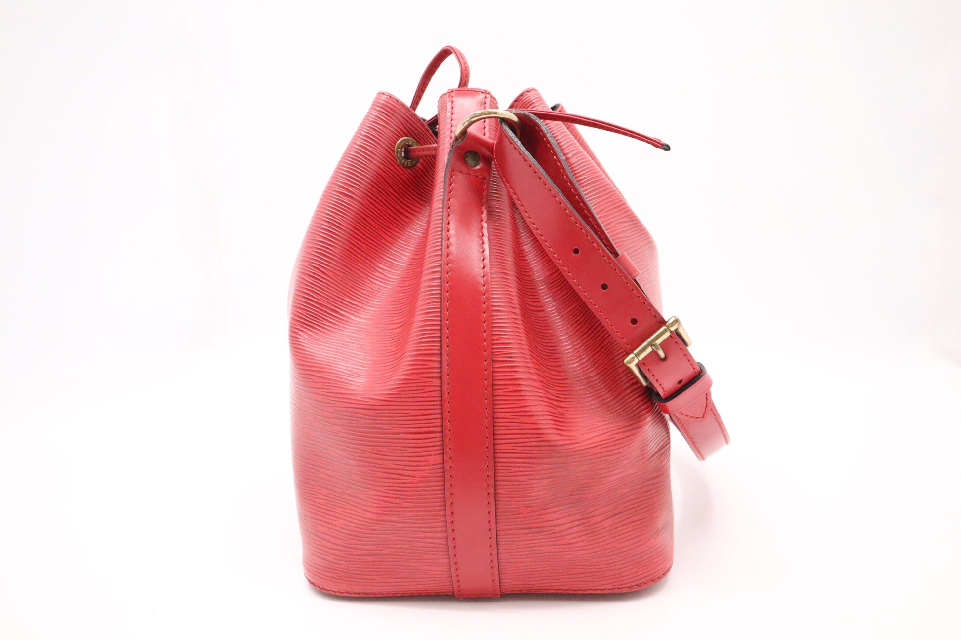 Louis Vuitton Petit Noe Epi Leather Red Handbag Epi Leather