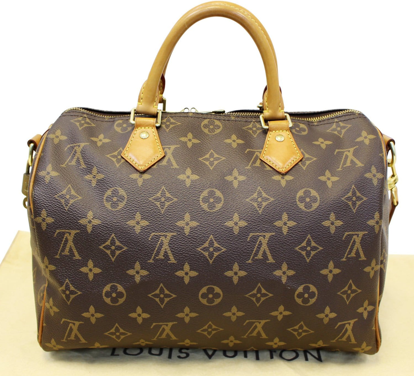 Louis Speedy Bandouliere Satchel Bag Canvas Monogram Shoulder Bag