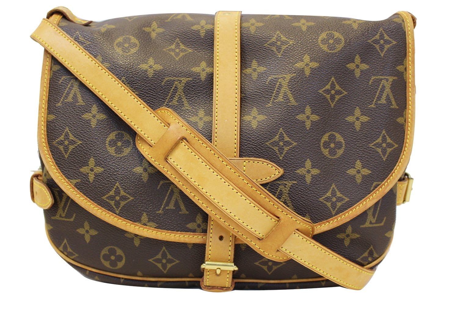 Louis Saumur Shoulder Bag Canvas Monogram