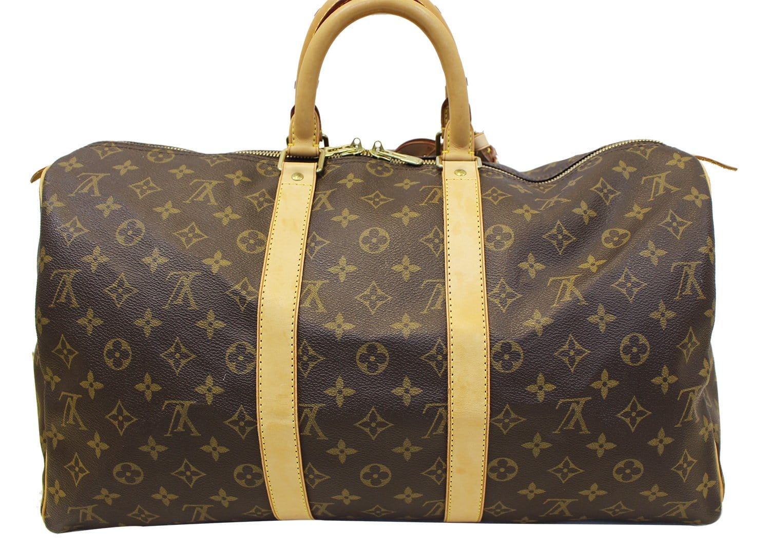 Louis Keepall Duffle Travel Bag Canvas Monogram Shoulder Bag