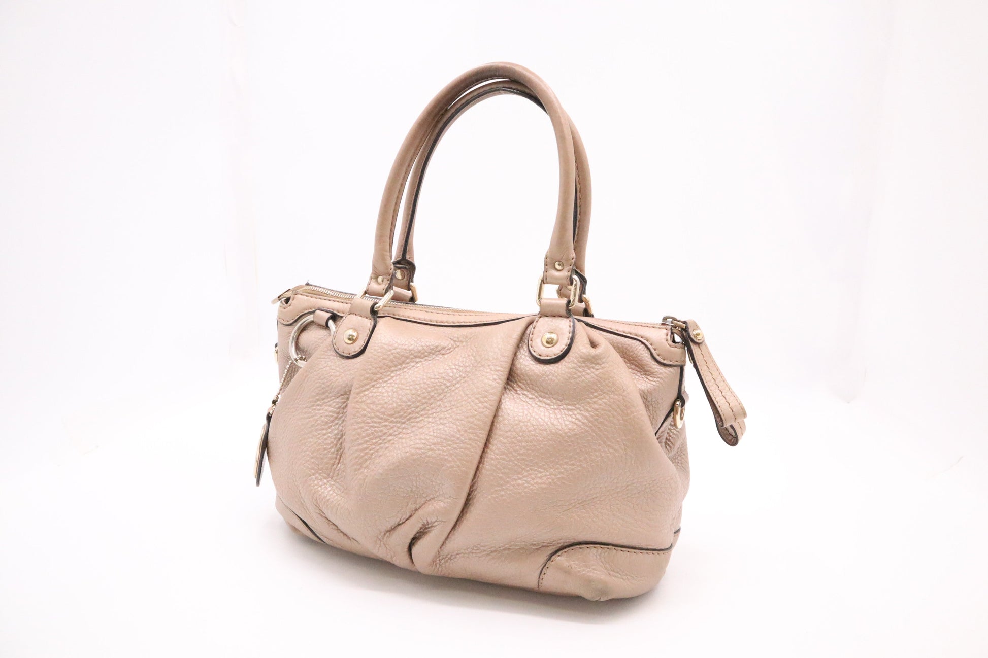 Gucci Sukey Leather Beige Shoulder Bag