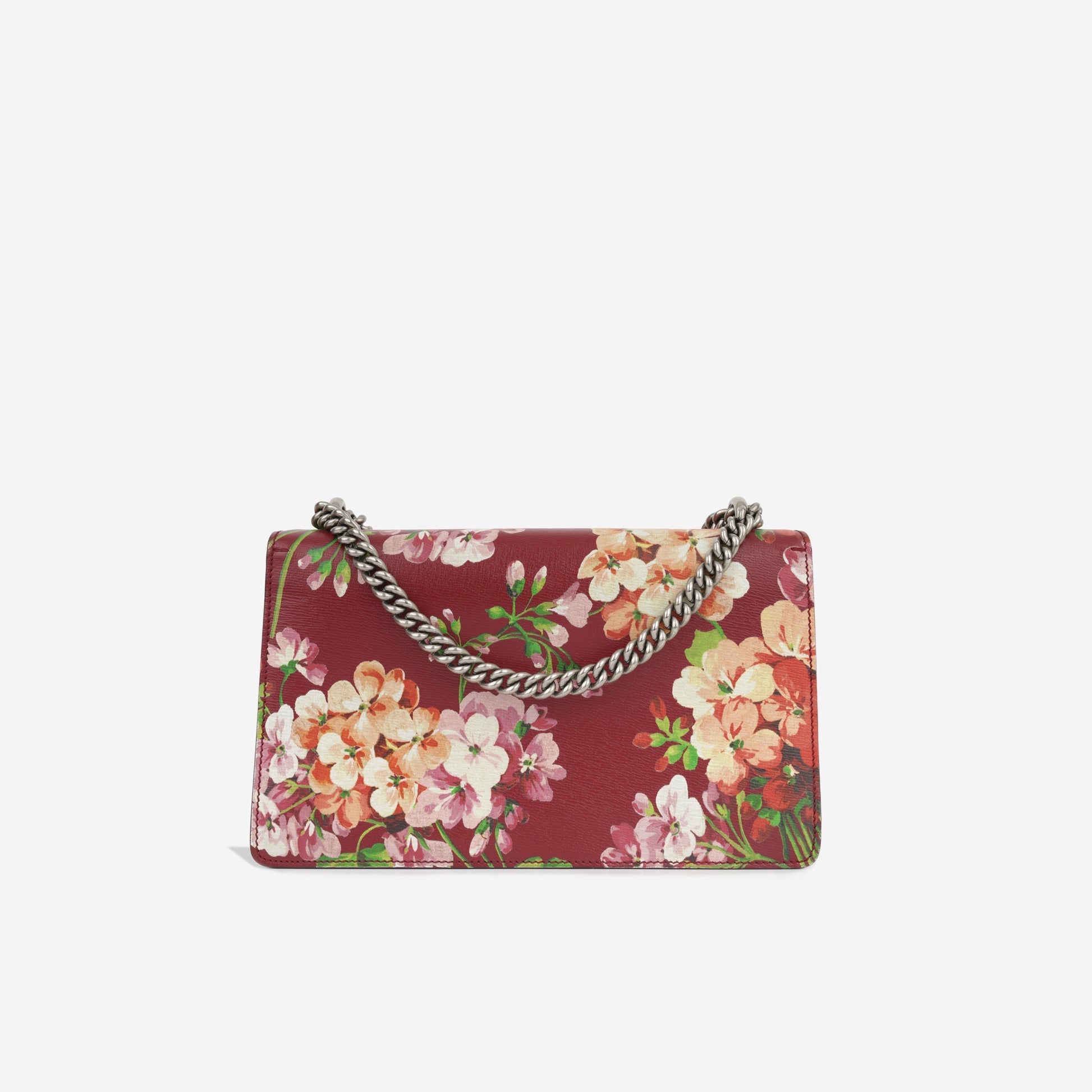 Gucci Dionysus Blooms Calfskin Crossbody Bag Red Small