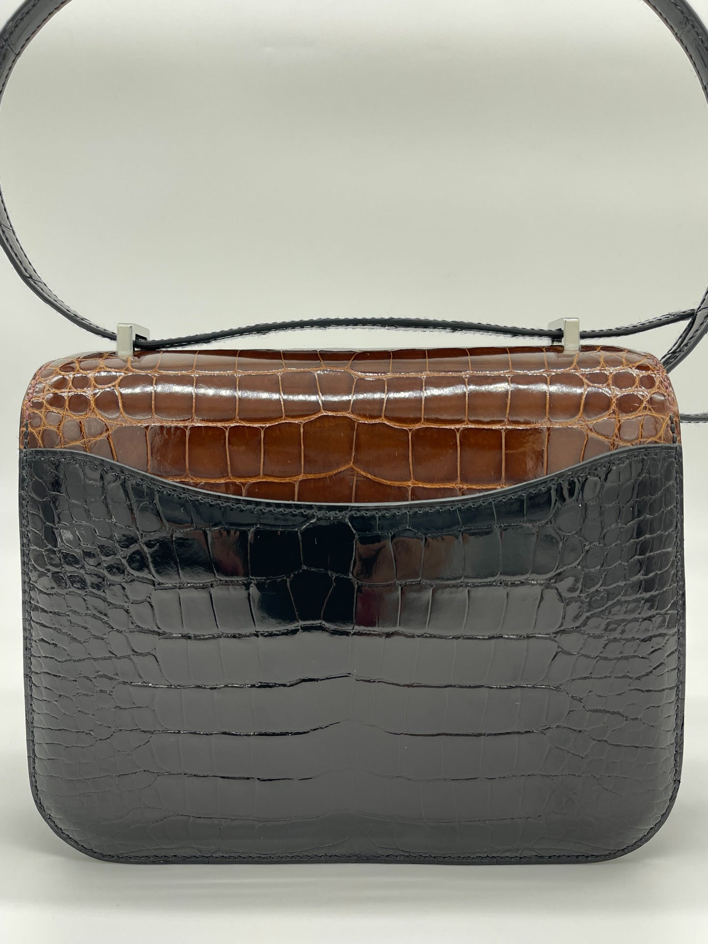 Gucci Hermes Constance Iii Marquetry Al Noir Miel Cassic Mini Travel Bag