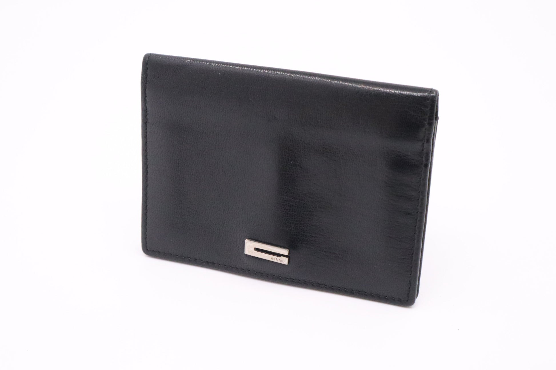 Gucci Black Leather Wallet Case