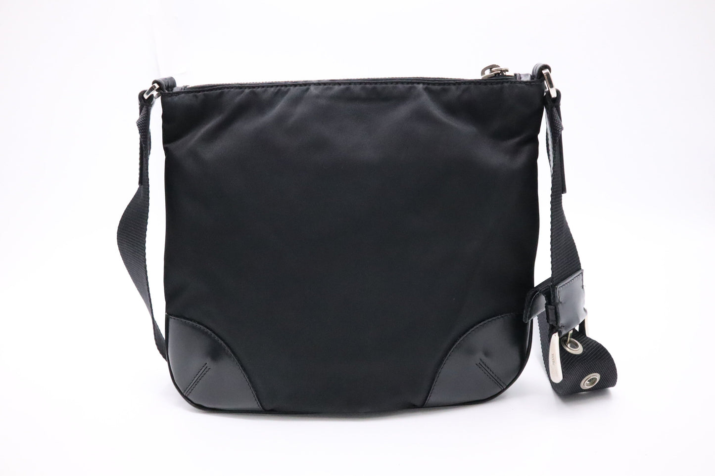 Prada Square Crossbody In Handbag Nylon Black Crossbody Bag