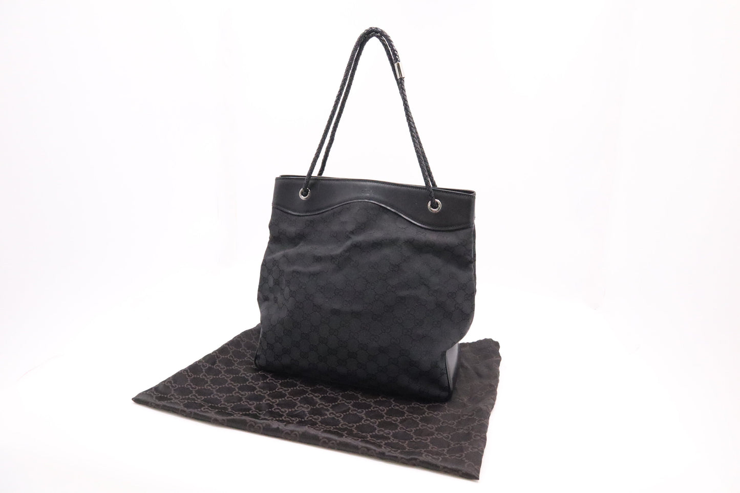 Gucci Gifford GG Canvas Black Tote Bag
