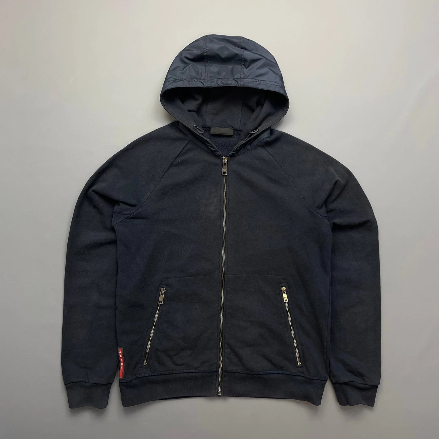 Prada Handbag Sport Hoodie Nylon Navy