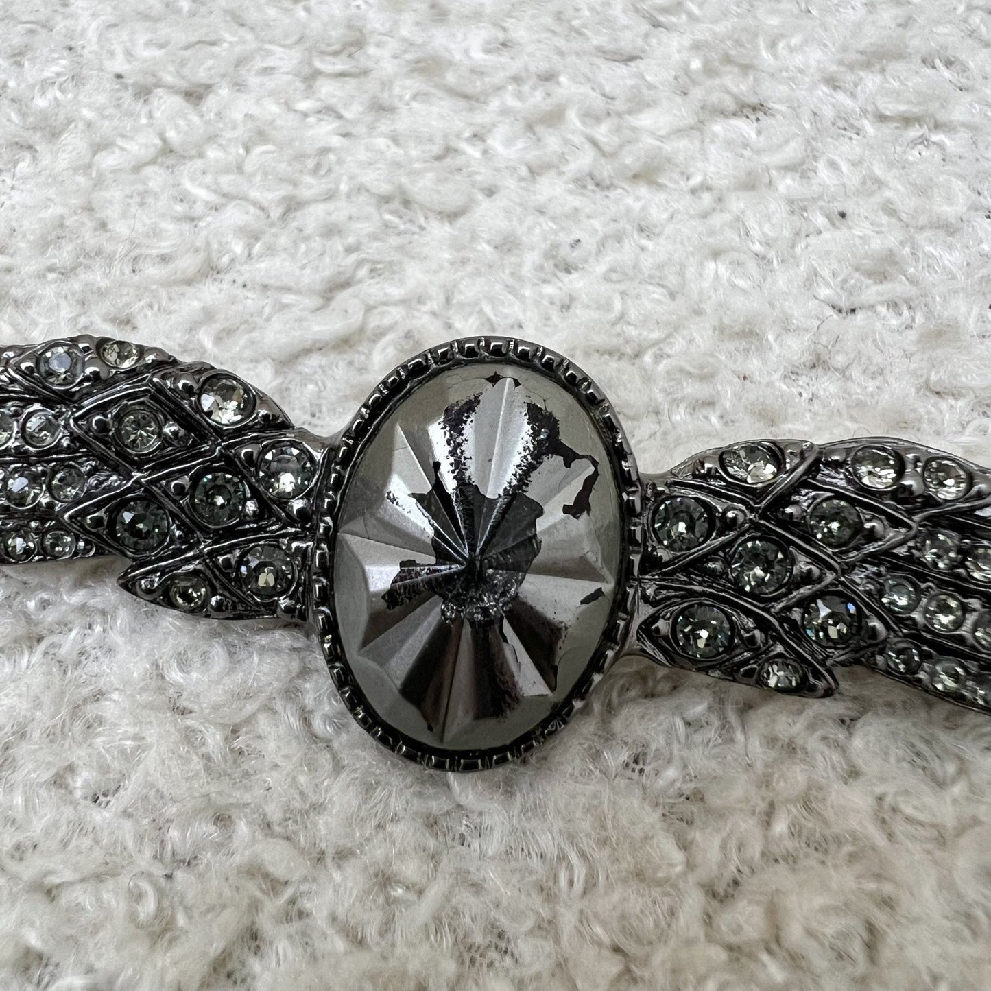 Chanel Wings Brooch in Dark Gunmetal HW