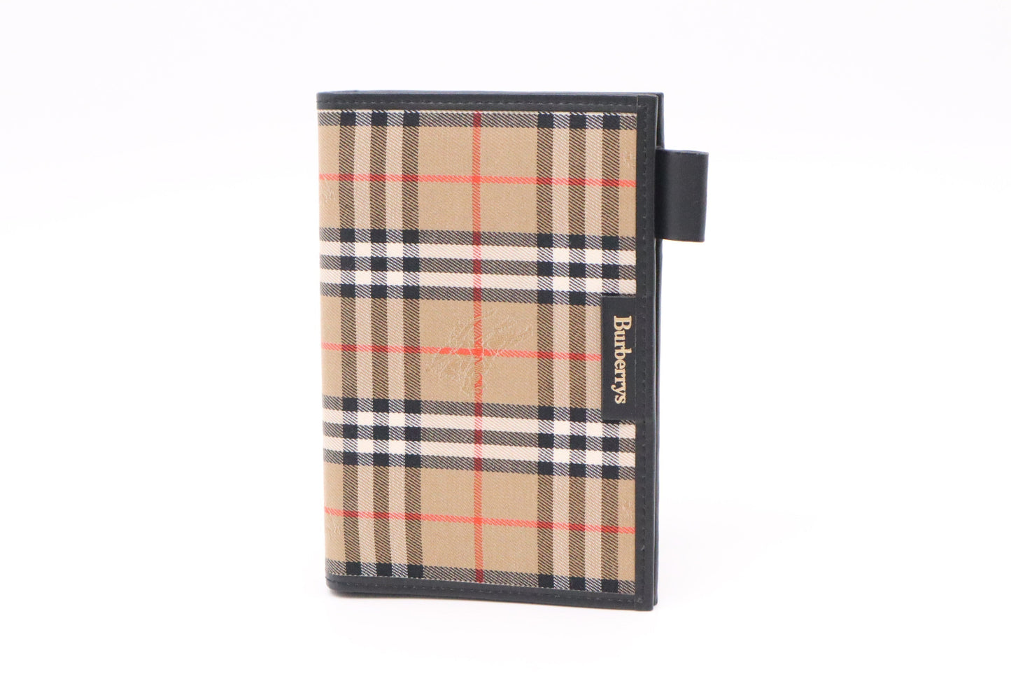 Burberry Agenda In Check Handbag Canvas Brown Travel Bag