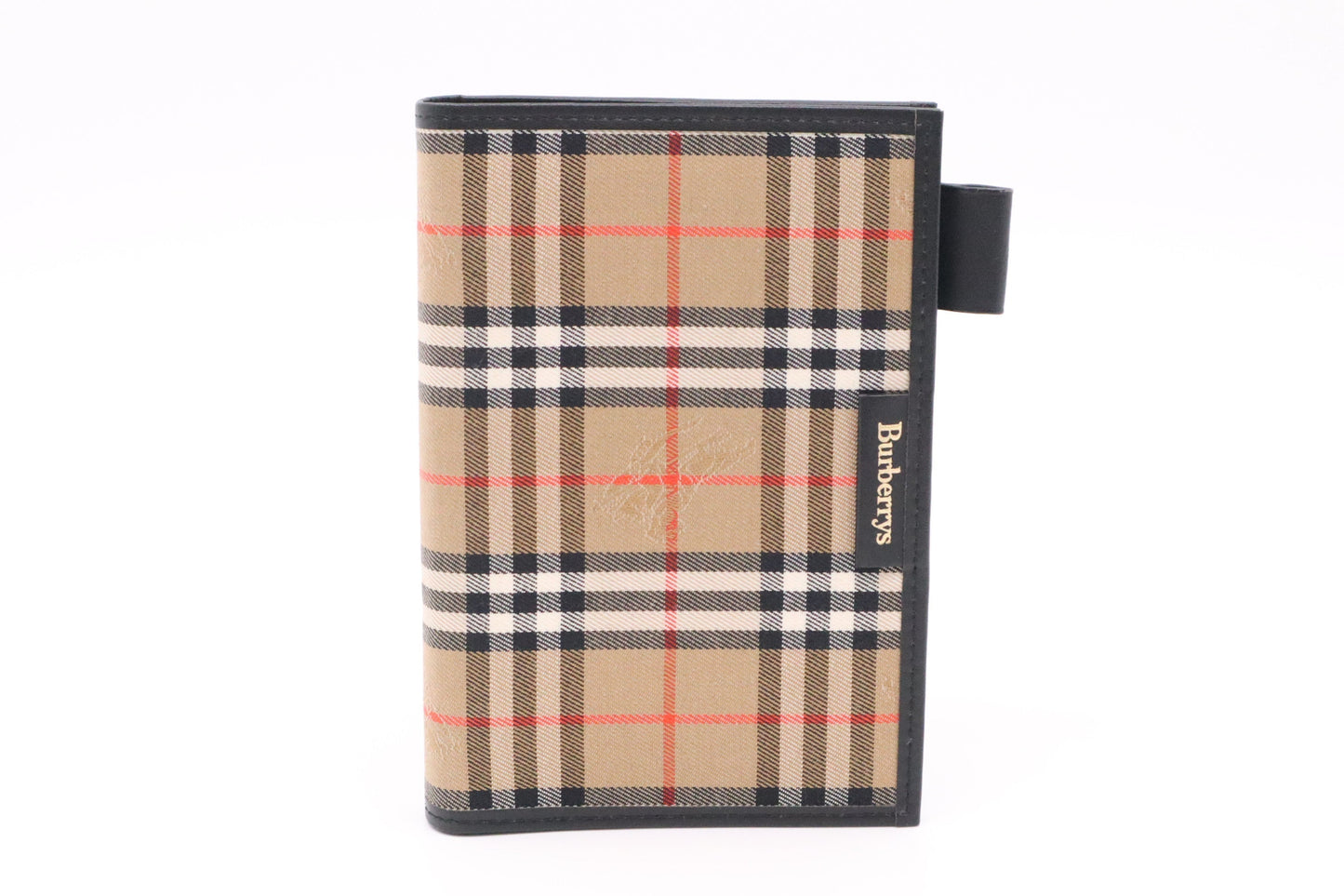 Burberry Agenda In Check Handbag Canvas Brown Travel Bag