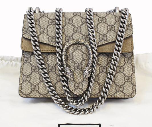 Gucci Dionysus Supreme Coated Shoulder Bag Canvas Mini