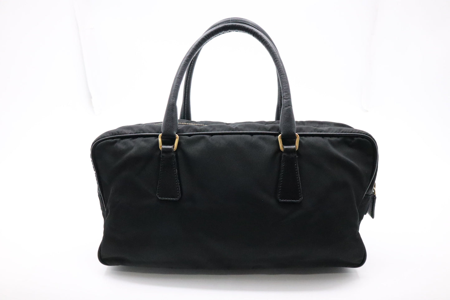 Prada Handbag In Nylon Black Travel Bag