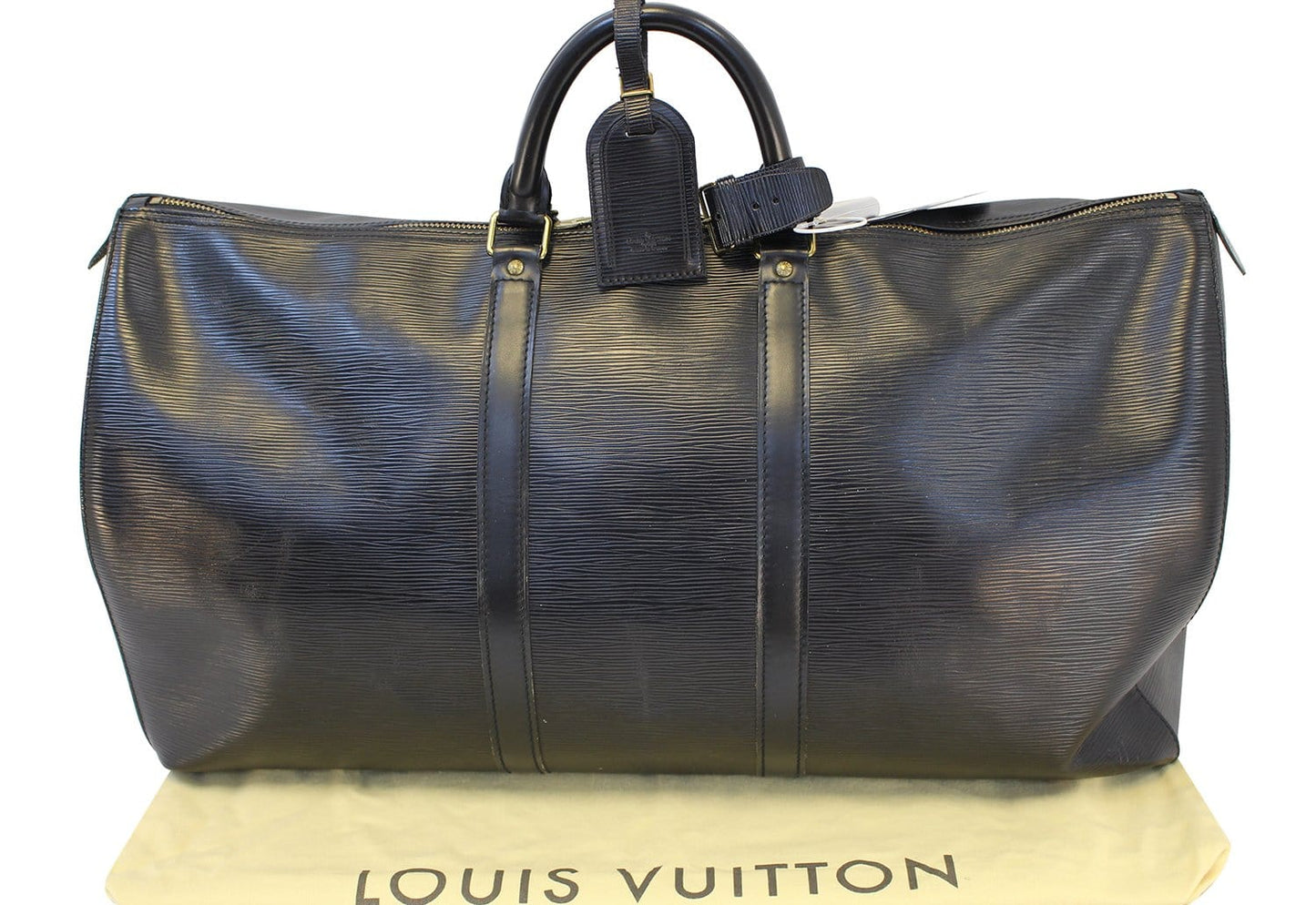 Louis Epi Keepall Boston Bag Leather Travel Bag