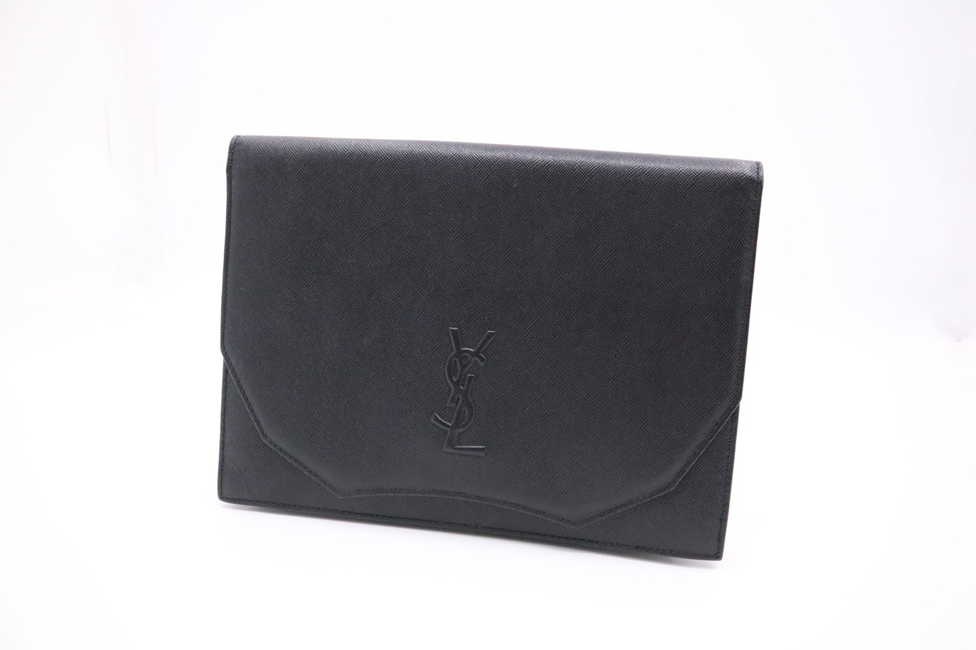 YSL Saint Laurent Clutch In Leather Black Clutch Bag
