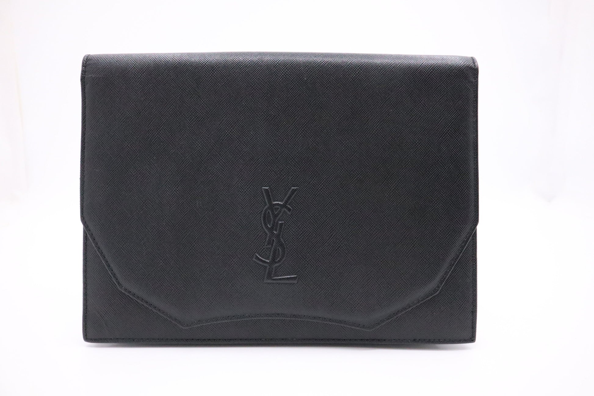 YSL Saint Laurent Clutch In Leather Black Clutch Bag