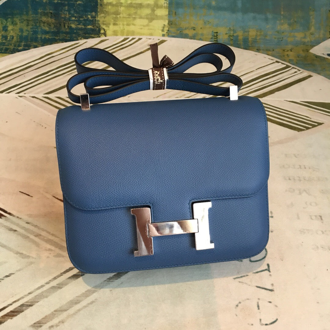 Top Quality Constance Epsom Navy For Women Blue Shoulder Bag