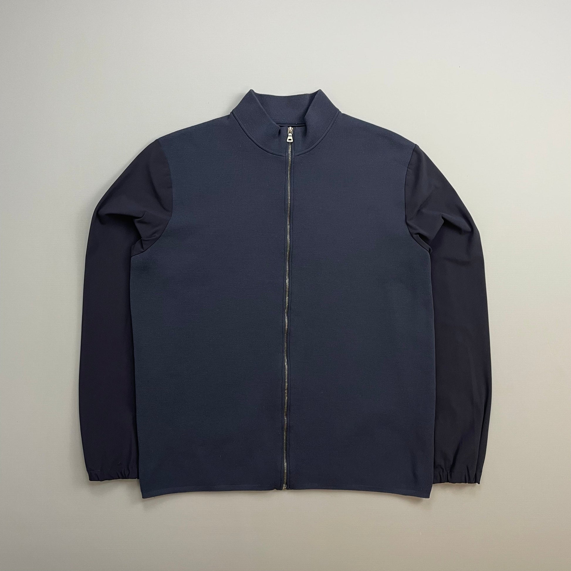 Prada Handbag Sport Lightweight -Through Panelled Jacket 2 Nylon Navy Zip