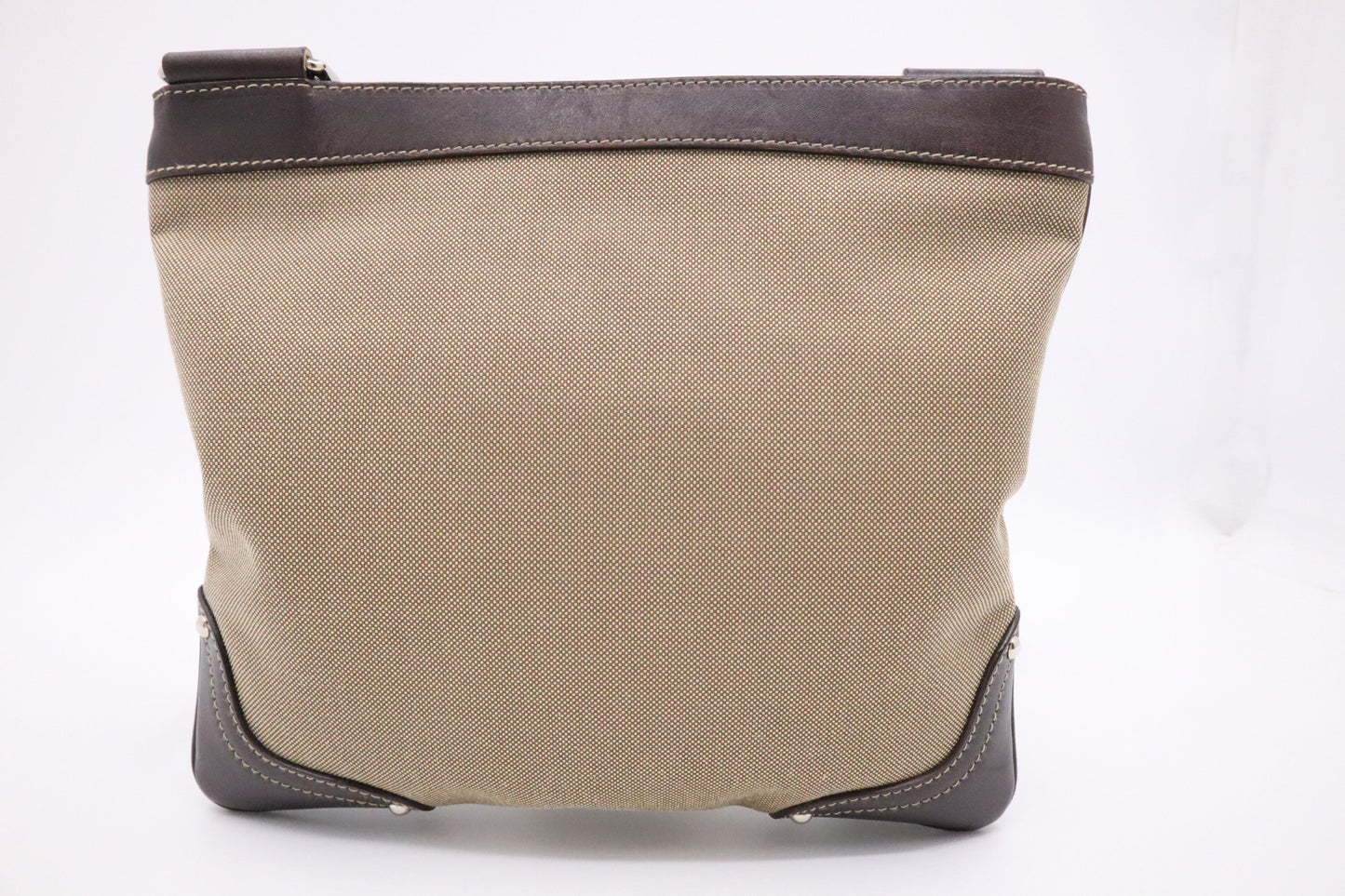 Prada Crossbody Bag In Light Canvas Brown