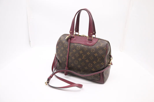 Louis Vuitton Retiro NM Aurore Monogram Canvas Leather Handbag Aurore Leather