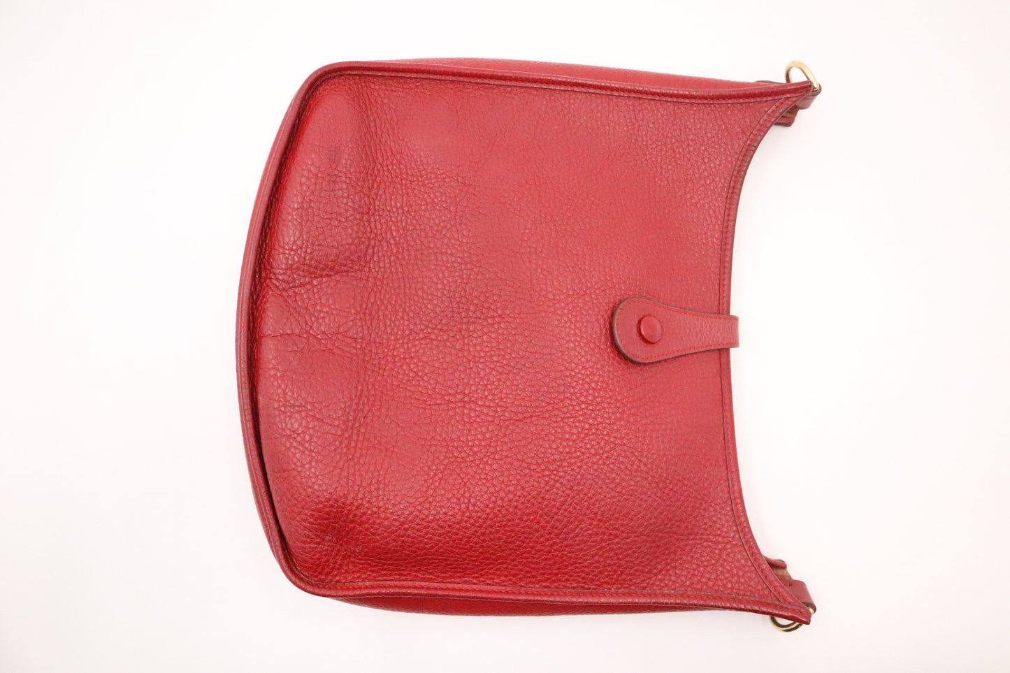 Hermes Evelyne Gm In Handbag Leather Red Travel Bag