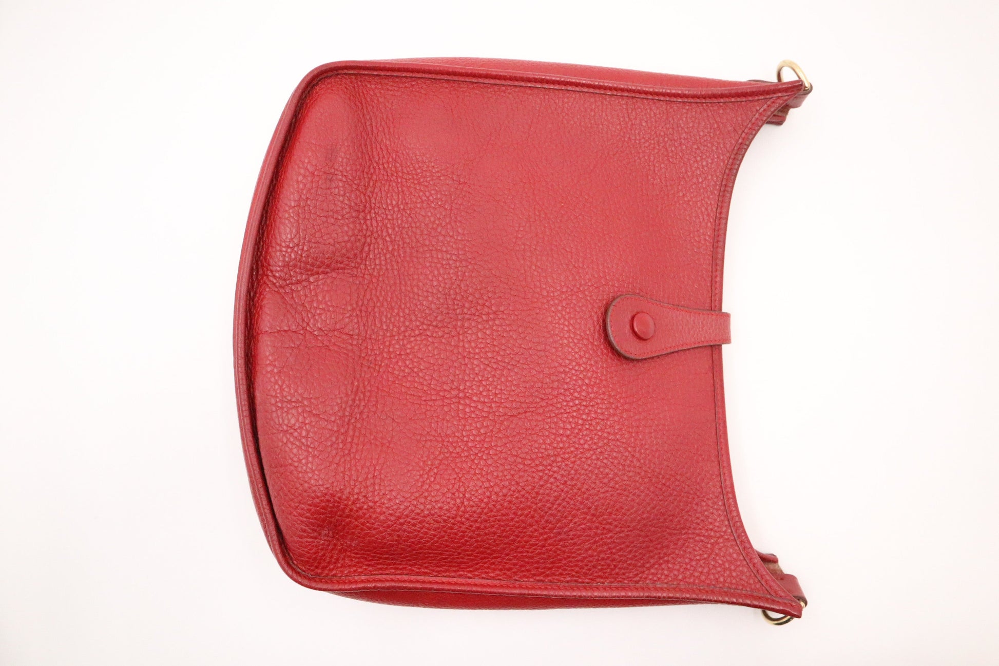 Hermes Evelyne Gm In Handbag Leather Red Travel Bag