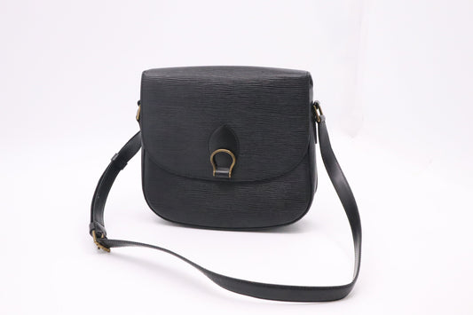 Louis Vuitton Saint Cloud Black Leather Epi Handbag