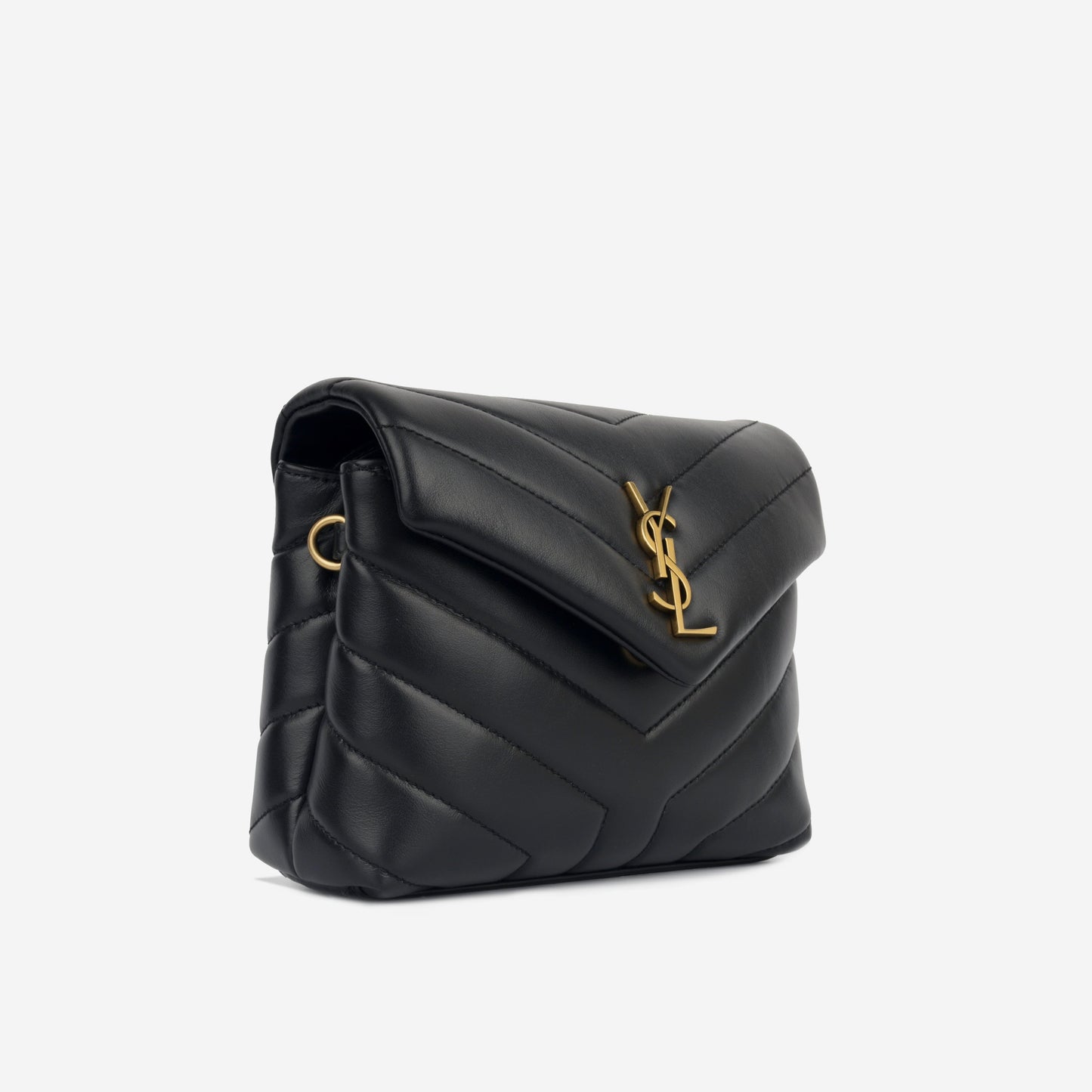 YSL Saint Laurent Loulou Bag Toy Crossbody Bag Black Ghw Un