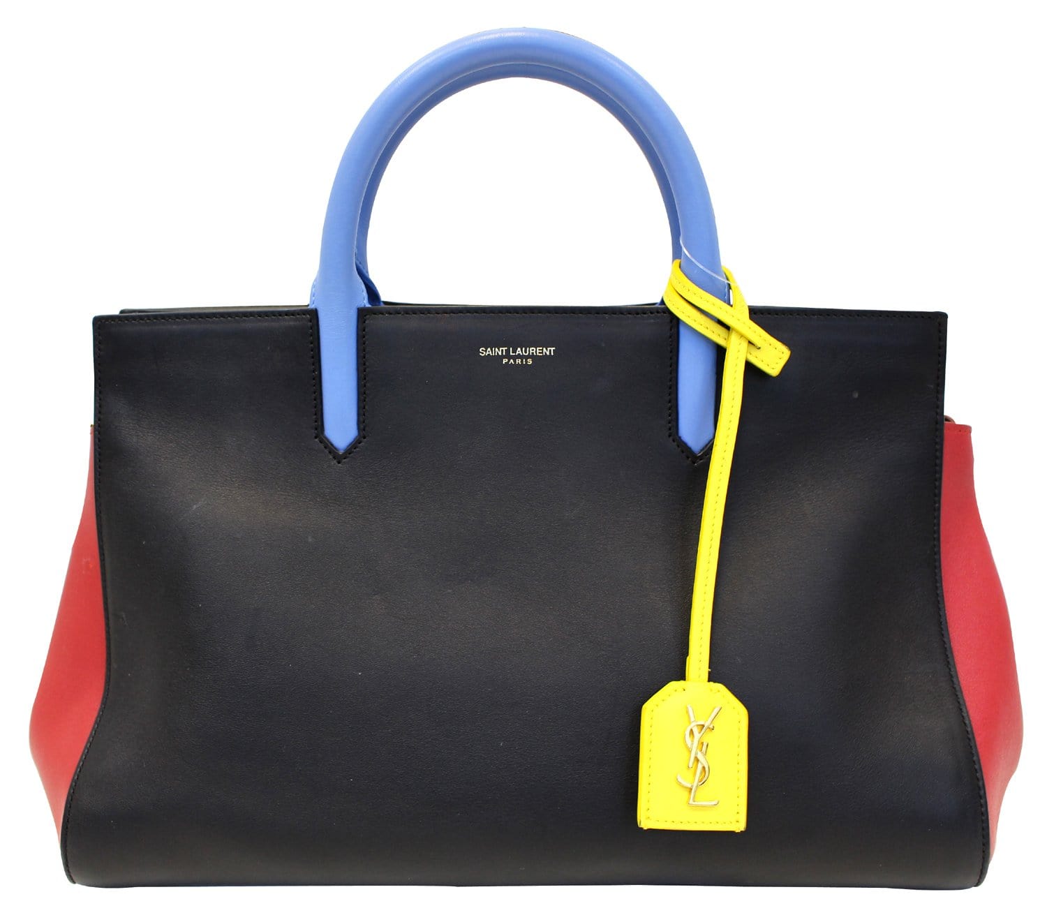 YSL Saint Laurent Saint Cabas Rive Gauche Satchel Bag Small Travel Bag