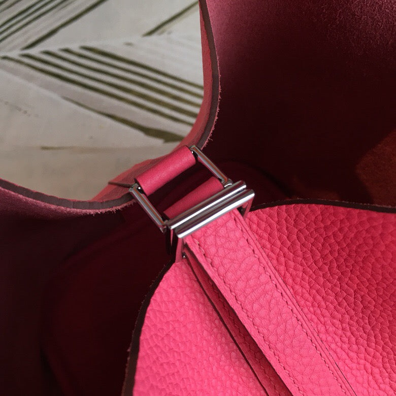 Top Quality Picotin Lock Light Clementop Quality Pink Travel Bag