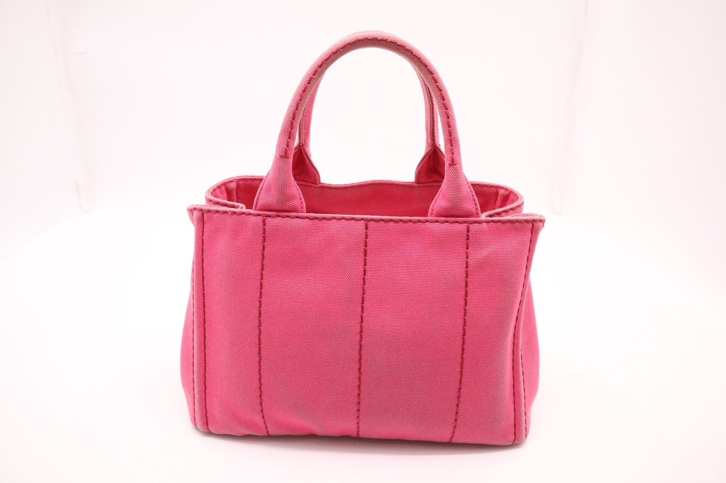 Prada Canapa In Handbag Canvas Pink Travel Bag Canvas Handbag