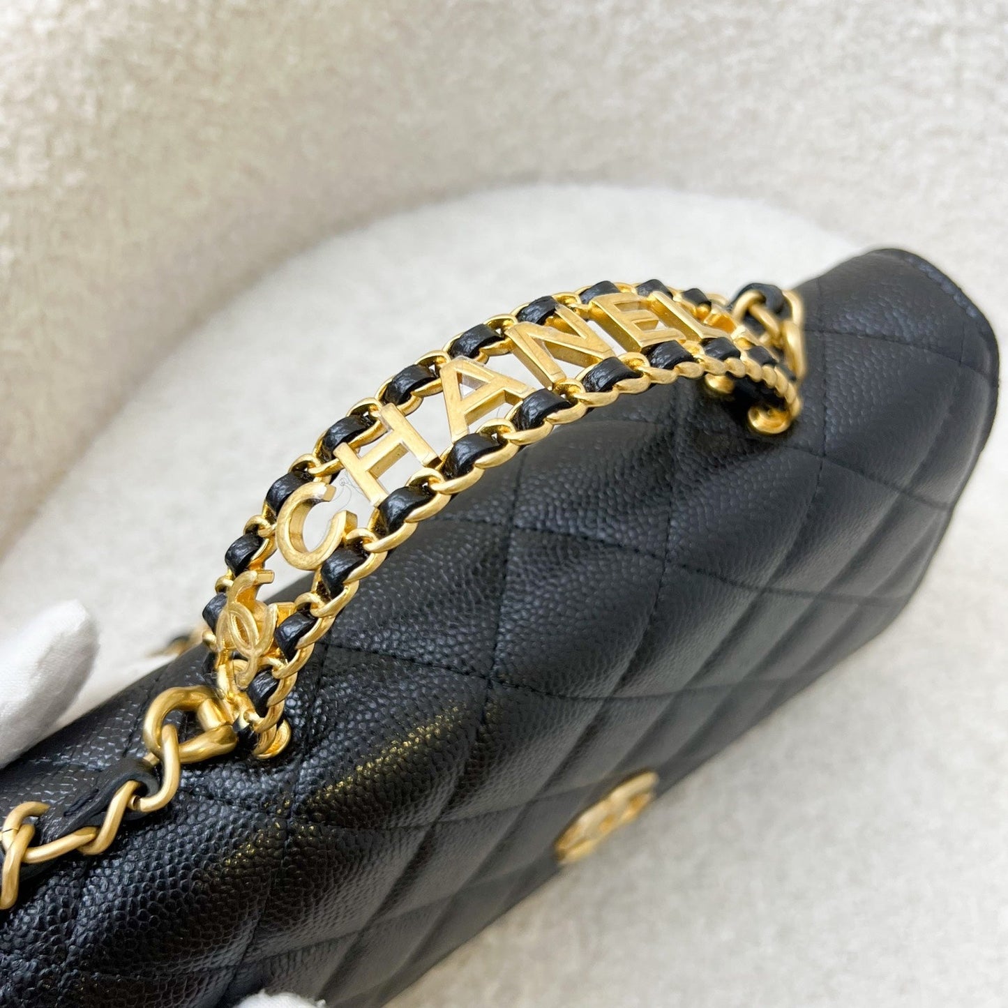 Chanel "Pick Me Up" Wallet on Chain WOC in Black Caviar AGHW (Model: ) Bag